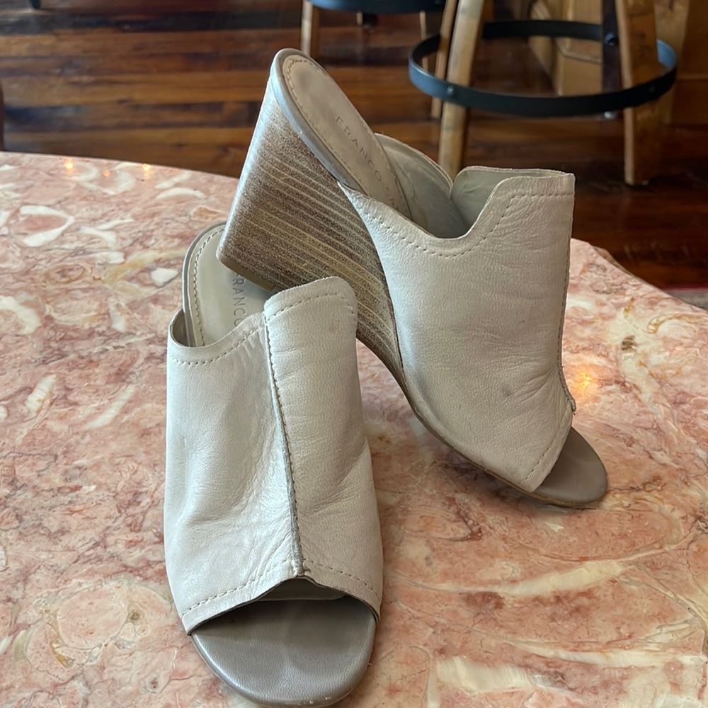 Franco Sarto Open Toed Heels Wedges